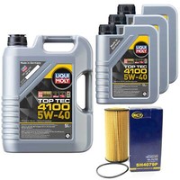 MotoröL Set Top Tec 4100 5W-40 8 Liter + ÖLfilter FüR Audi A6 Avant S6 Plus