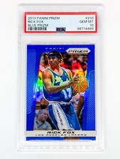 2013-14 Panini Prizm Wal-Mart Blue Prizm #210 Rick Fox PSA 10 Los Angeles Lakers