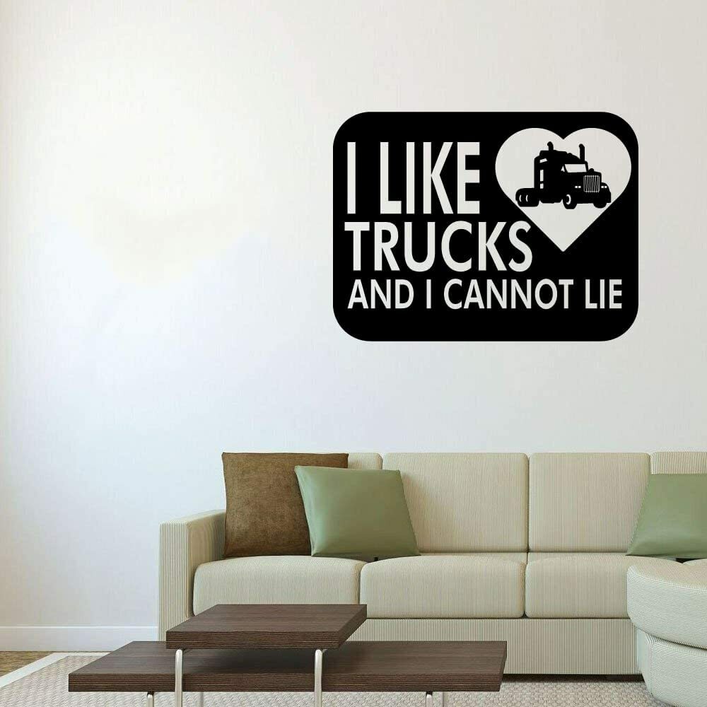I Like Trucks Vinyl Wall Decal for Home and Room Decor