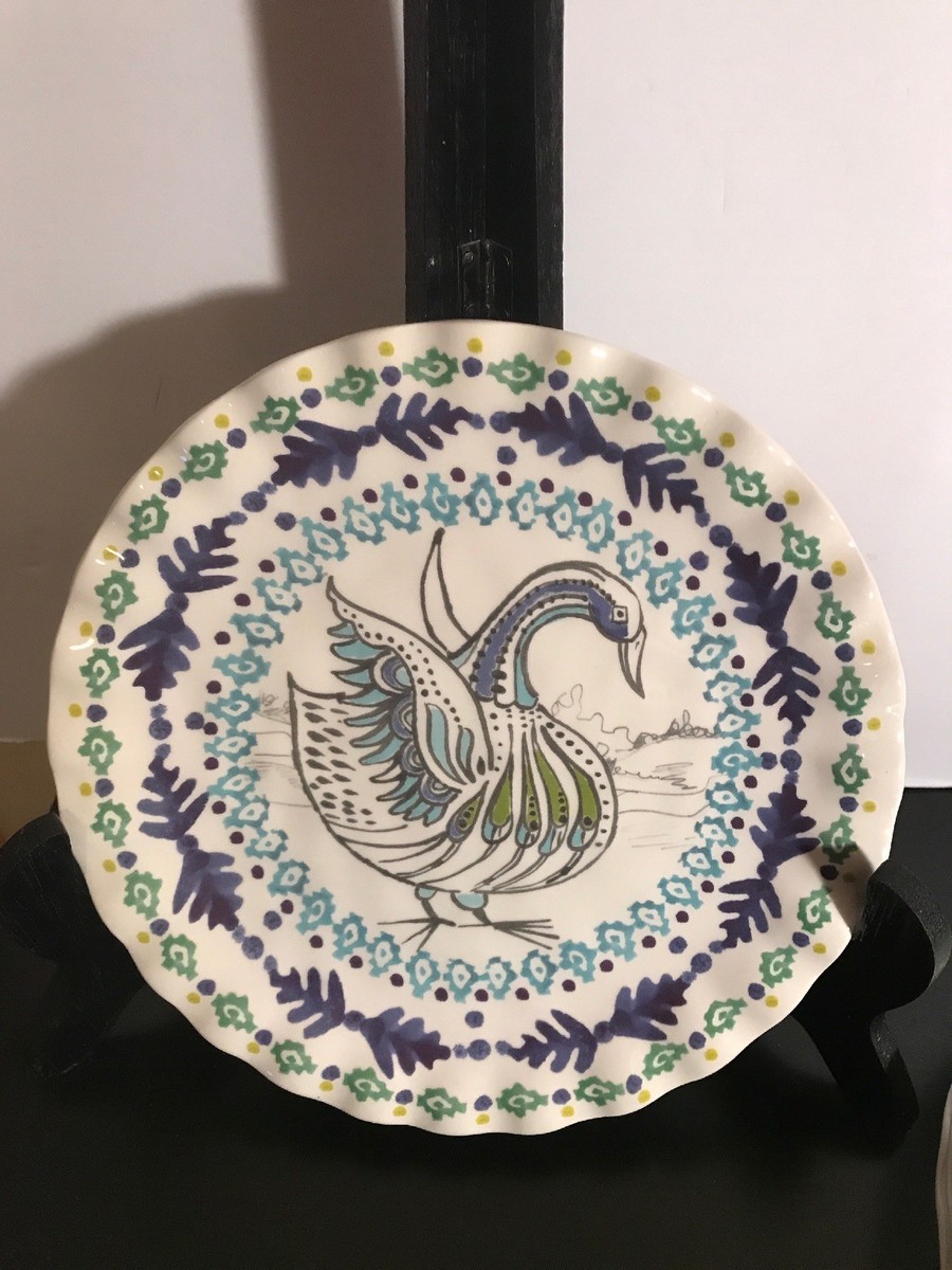 ANTHROPOLOGIE Tula Earthernware Collection Salad Plates NEW