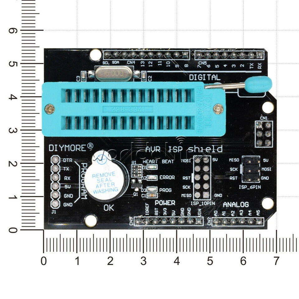 2 Stück AVR ISP Shield Burning Burn Bootloader Programmer für Arduino UNO R3 5V - Bild 4 von 4