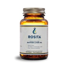 Rosita Real Foods Ratfish Liver Oil 90 Softgels
