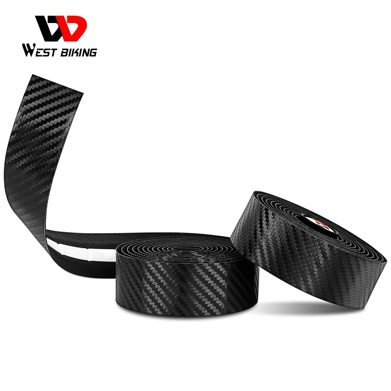WEST BIKING Road Bike Bicycle Handlebar Tape Carbon Pattern Cycling Tape Pads - Image 4 of 4