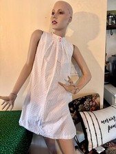 Vintage 50 s Maxi Dress Pink Polka Dots