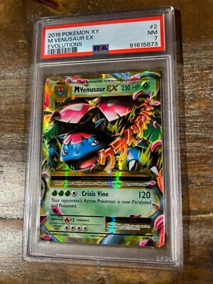 Pokemon 2016 XY Evolutions M VENUSAUR EX #2 PSA 7 Near Mint RARE