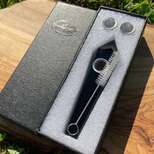 Handmade Obsidian Gemstone Smoking Crystal Pipe Hand Spoon Tobacco Smoke Bowl