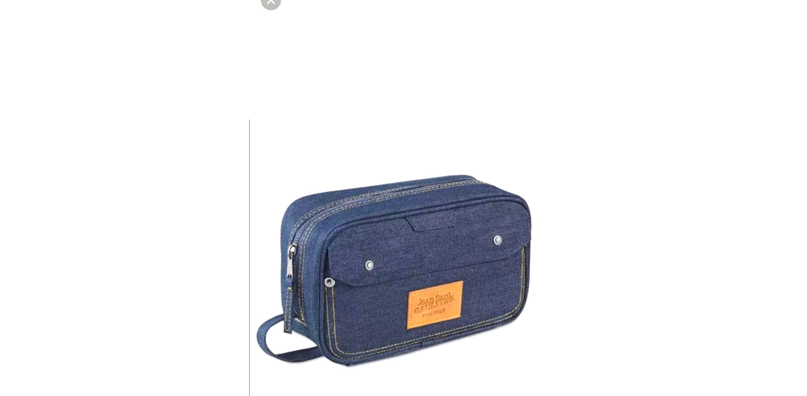 NEW Jean Paul Gaultier Men's fragrance Collection Toiletry Bag Demin