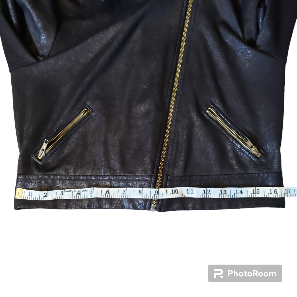 i.n. san francisco asymmetrical moto faux metallic leather full