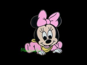 It S A Girl Lovable Cute Baby Minnie Mouse Wearing Pink Disney 08 Pin Ebay