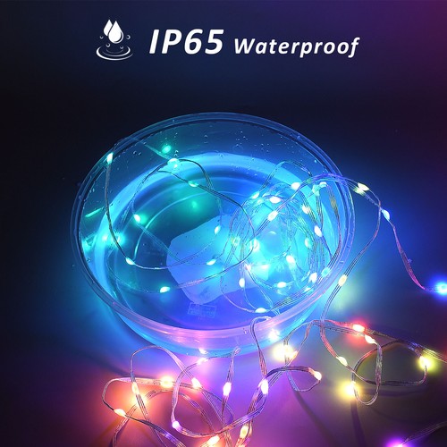 Smart RGBIC LED Fairy String Lights 10M Bluetooth Rainbow Fairy Lights Outdoor - Picture 5 of 15