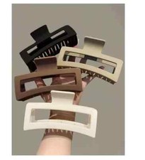 1-4 Pcs Oversized Strong Non slip Hair Claw Clip Matte Curly Stylish Big Large