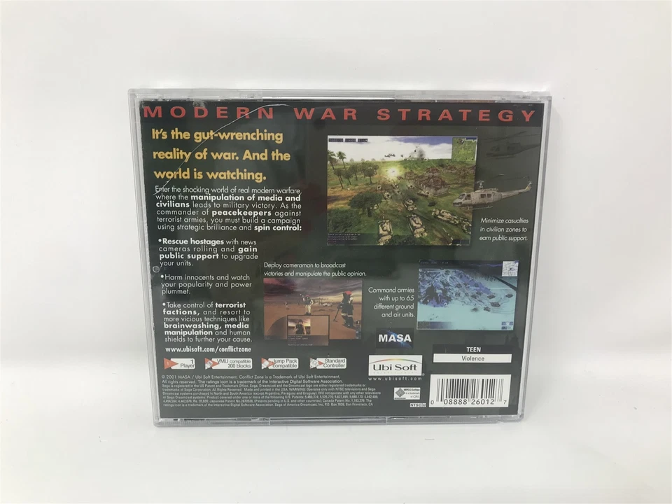 Conflict Zone Modern War Strategy - Sega Dreamcast DC Complete In Box CIB MINT - Image 2 of 4