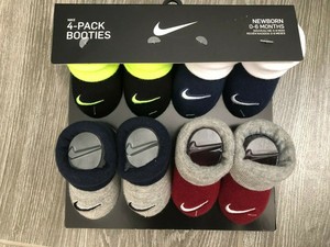 Nike Botines Cuna Zapatos Calcetines Bebé recién nacido 4 Paquete de 0-6  meses | eBay