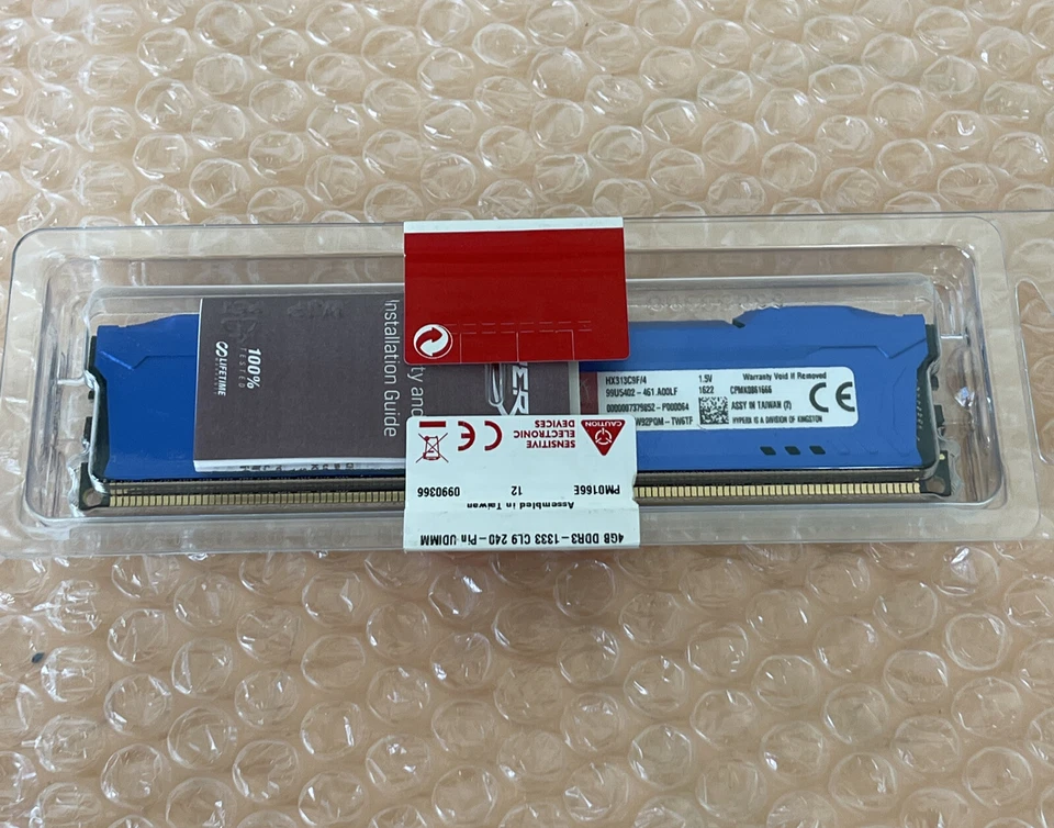 BRAND NEW-HYPERX Fury 4GB x4 DDR3 1333MHz HX313C9F/4 DIMM Gaming Ram 240pin 1.5v - Image 3 of 4