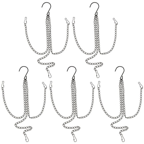 3x Eisen-Ketten Zum Aufhängen (silber) – 40 Cm Lang, Tragkraft 15 Kg, Für Blumentöpfe & Körbe