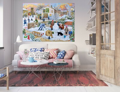 3D Winter Games ZHU178 Wall Stickers Wall Murals Wallpaper Trevor Mitchell Amy