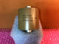 1pc - Large 600 pF 15 KV N3300 RF Ceramic Doorknob Capacitor , HEC HT59