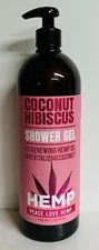 Coconut Hibiscus Renewing & Revitalizing Shower Gel with Hemp Oil 32 fl oz