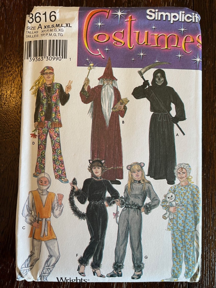 Simplicity 3616 UNCUT Sewing Pattern, Misses', Men's & Teens