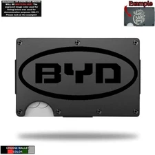 Metal Wallet Minimalist Laser Engraved with BYD
