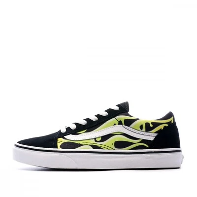 Vans Unisex-Child Old Skool Slime Flame Shoe 7 (Kids/Mens) NIB