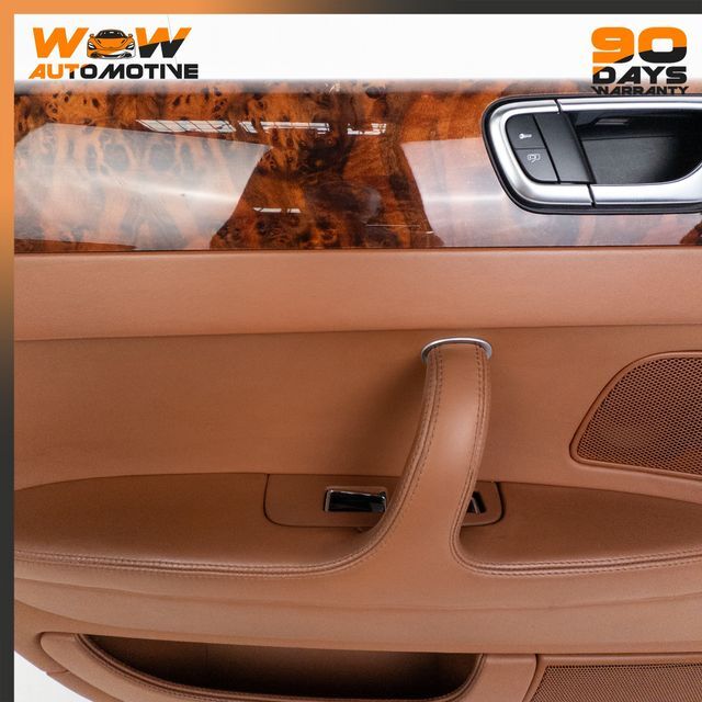 06-13 BENTLEY CONTINENTAL FLYING SPUR REAR LEFT DOOR PANEL BROWN LEATHER OEM