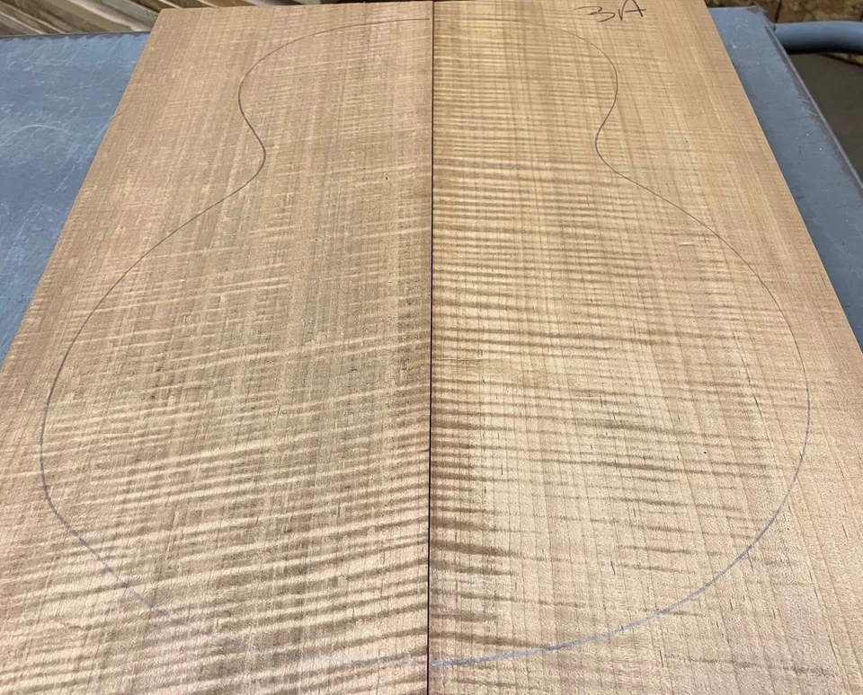 Tapa tallada de arce llama tostada | Grado 3A | 1" x 15" x 20" Foto 4 de 4