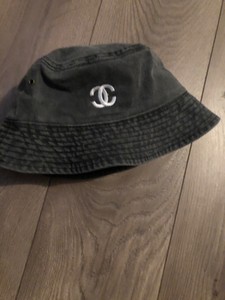 chanel denim bucket