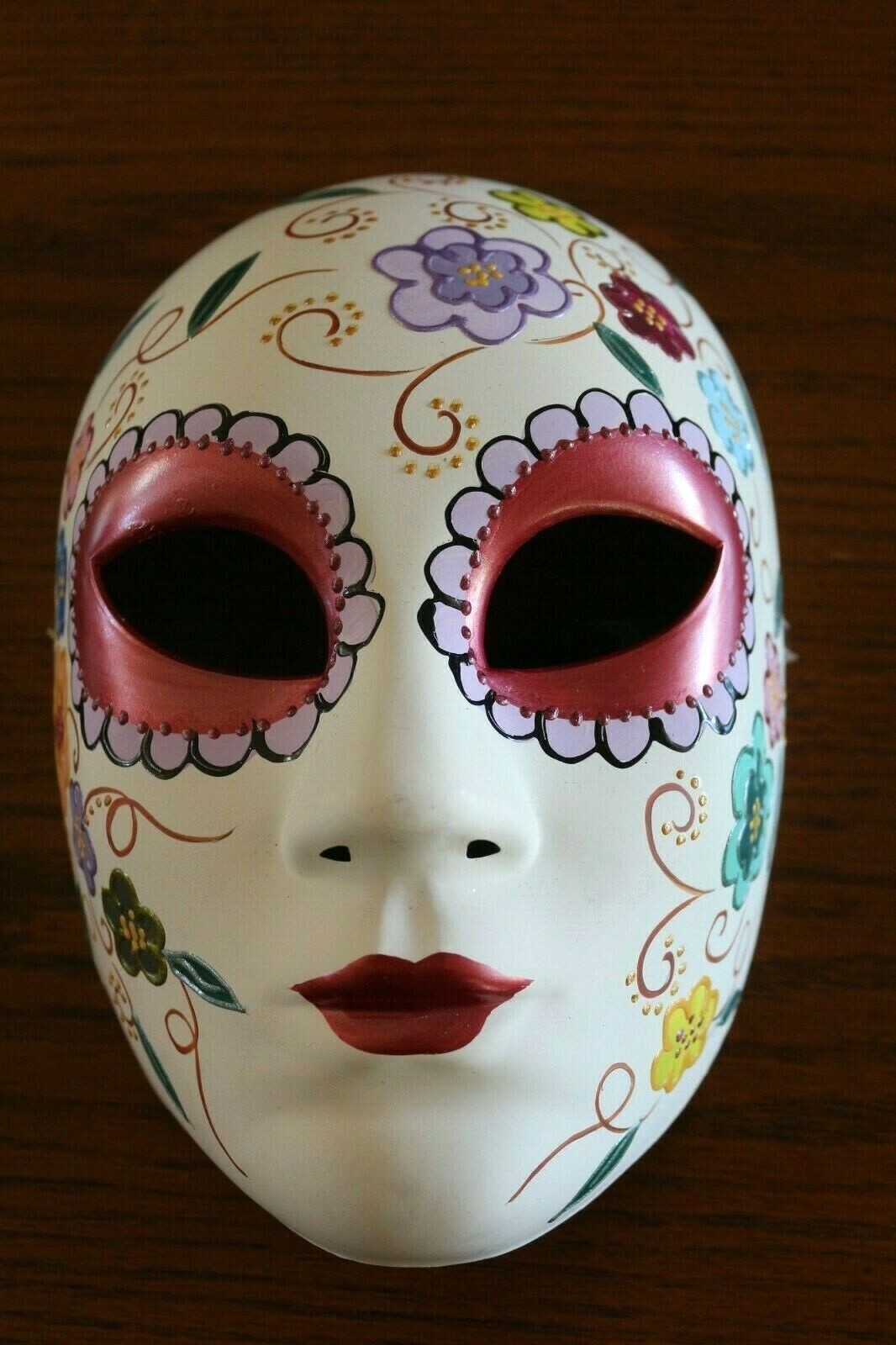Day of The Dead Sugar Skull Mask Costume Dia de Los Muertos Hand