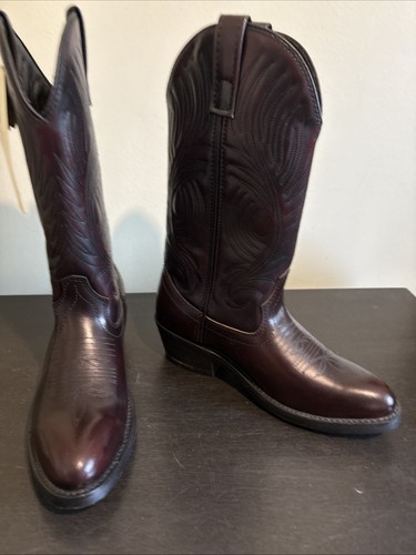 Masterson Boot Co Hombres Cuero Marrón Superior Western Vaquero Bota Resistente al Aceite 6EW - Imagen 2 de 17