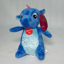 Dahlia Sparkle Tales Dragon Blue Aurora World Plush Toys 6" Magic Sound
