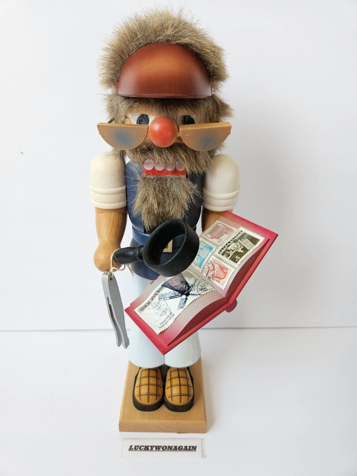 Vintage Christian Ulbright Stamp Collector Nutcracker 14" tall
Opens in a new window or tab