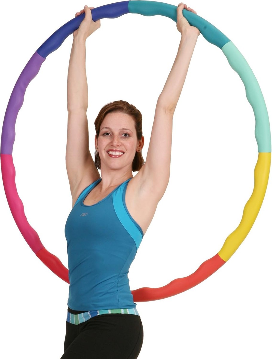 Adults Large Weighted Hula Hoop for Workout w/ Soft Rubber Foam