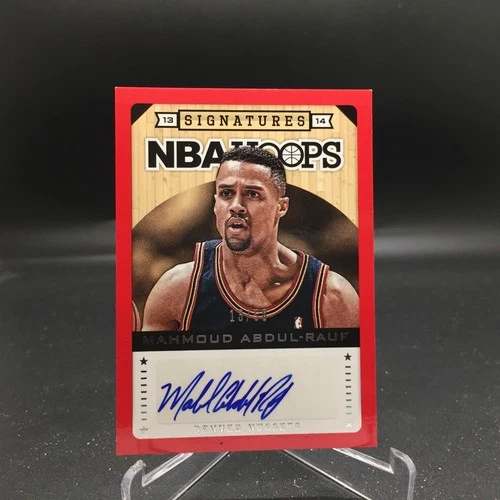 Mahmoud Abdul-Rauf 2013-14 Hoops Signatures Red 63 #/50 Denver Nuggets