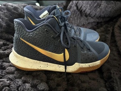 Size 10 - Men s Navy Blue Nike Kyrie 3s basketball shoes 