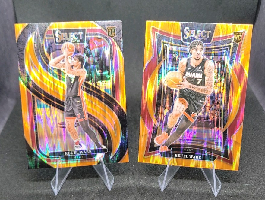 2024-25 Panini Select - Kel'el Ware #191 Orange Flash (RC) Premier/Concourse