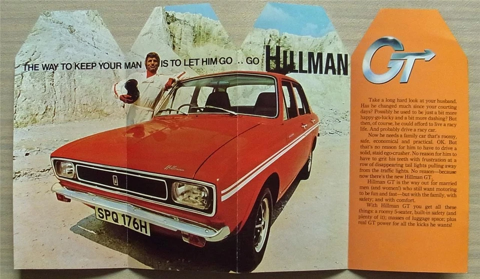 HILLMAN GT Car Sales Leaflet c1970 - Image 3 of 3