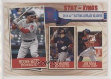 2019 Topps Big League Stat Kings Jose Altuve JD Martinez Mookie Betts #359 0a1