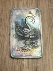 1974 Mother's Day-Swan  by Mt. Everest Mint 1 Troy oz..999 Silver Tarnished
