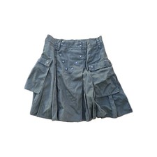 Utilikilts Cargo Kilt Men  s 35 Olive Green USA Pockets Heavy Snap Pleated Goth