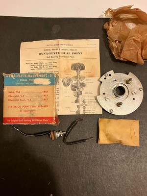 DYNAFLYTE 956-CD Dual Point Distributor Plate Assembly 1957 Buick & Chevrolet V8