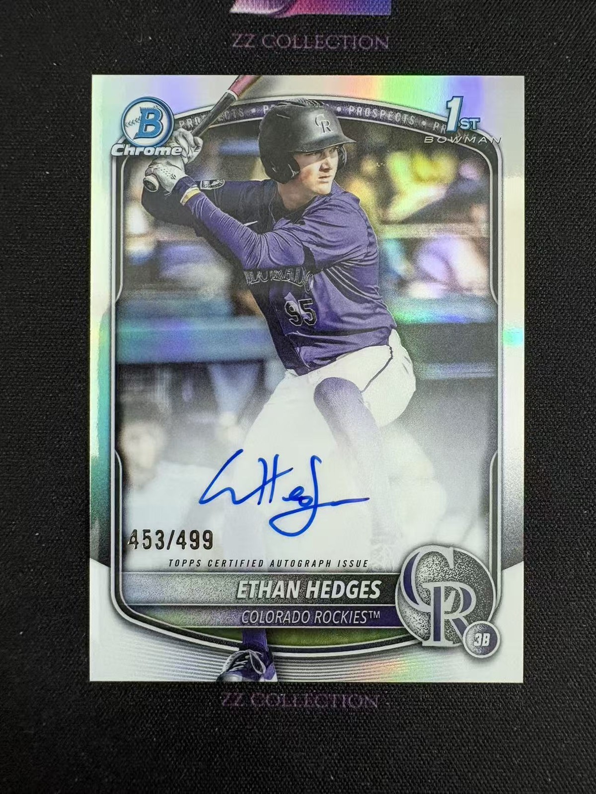 2025 Bowman Draft Ethan Hedges 1st 453/499 Chrome Prospect Auto Refractor -LYQ