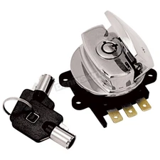 V-Factor Chrome Round Key Ignition Switch - 15010