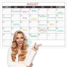 Large Dry Erase Calendar for Wall - Undated 1 Month Wall Calendar, 40" x 30"