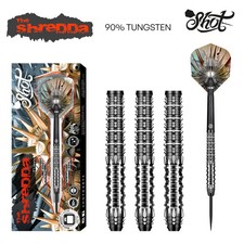 Shot Gnarly Shredda Steel Tip Dart Set-90 Tungsten Barrels-26gm