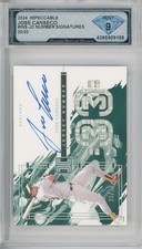 2024 Panini Impeccable JOSE CANSECO  Number Signatures Auto /33 💎 DSG 9 Mint