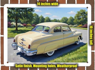 Metal Sign - 1951 Lincoln 7 Oil Painting - 14x10