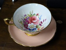 HAMMERSLEY Pink or Peach tea cup and saucer p...