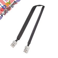 Nickel Plated Door Pass Through Flat RF Coaxial Cable  UHF Female 12Inch 50 Ohms