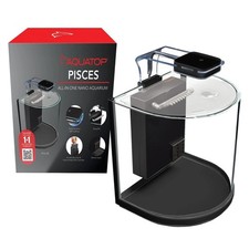 AQUATOP PCS-3G PISCES 3 Gallon Nano Bowfront Glass Aquarium Kit